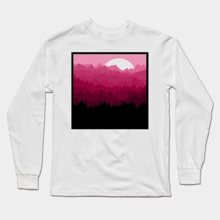 Pink Forest Long Sleeve T-Shirt